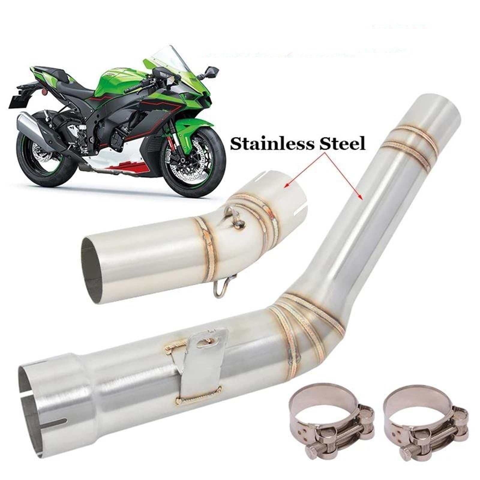 Amazon.co.jp: 排気系 オートバイ用排気マフラー中間接続パイプ